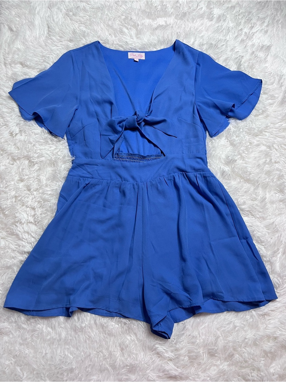 Pink Lily Royal Blue Dress Top